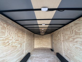 New NEW - 2026 ROCK SOLID CARGO 8.5x20 Tandem Axle Polycore w/ Blackout package & Spoiler Cargo / Enclosed Trailer