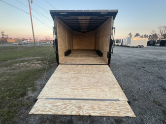 New NEW - 2026 ROCK SOLID CARGO 8.5x20 Tandem Axle Polycore w/ Blackout package & Spoiler Cargo / Enclosed Trailer