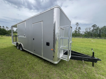 New Rock Solid Cargo 8.5x24TA3 Porch Concession Trailer