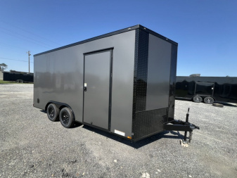 New NEW - 2025 Xtreme Cargo 8.5x16 (TA2) Tandem Axle Enclosed Cargo - Stealth Blackout Pkg