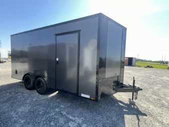 New NEW - 2025 Xtreme Cargo 8.5x16 (TA3) Tandem Axle Enclosed Cargo - Stealth Blackout Pkg 10,000# GVWR