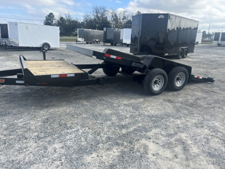 New 2026 Down 2 Earth Trailers 82"x20' Car Hauler- Gravity Tilt Split Deck