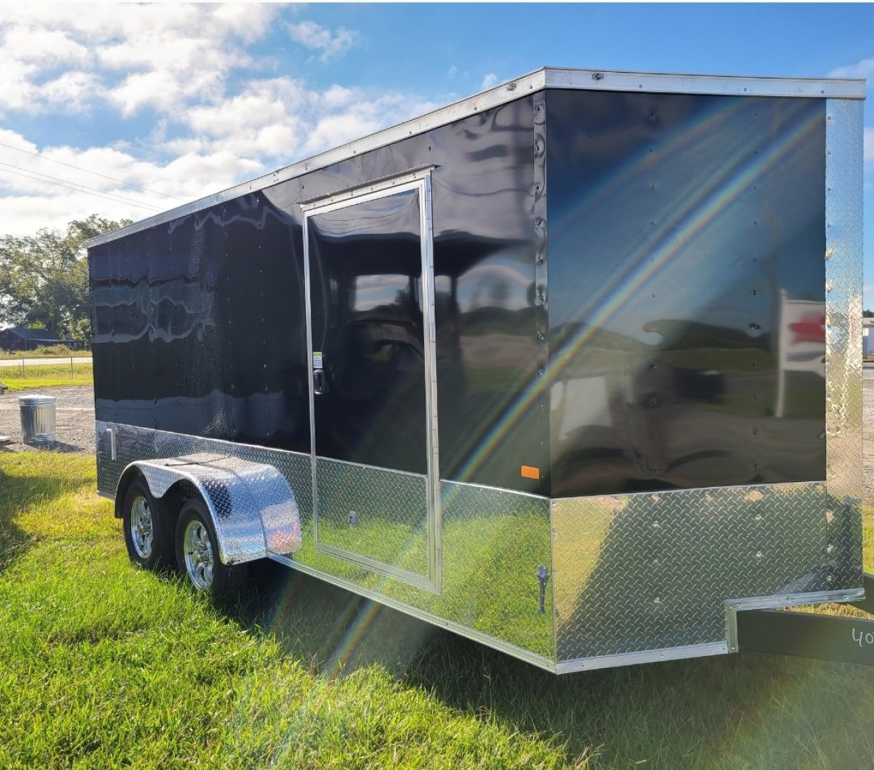 New 2026 Rock Solid Cargo 7x16 Motorcycle Trailer