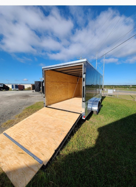 New 2026 Rock Solid Cargo 7x16 Motorcycle Trailer