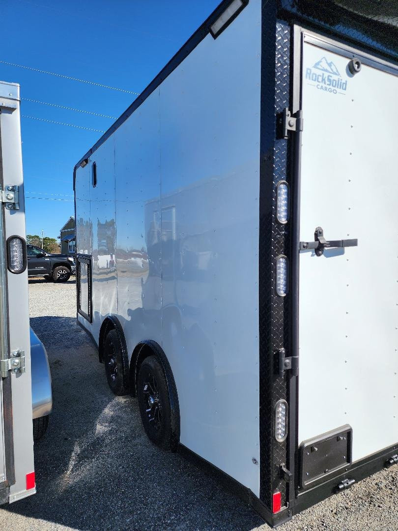 New 2026 Rock Solid Cargo 8.5x16 TA Motorcycle Trailer