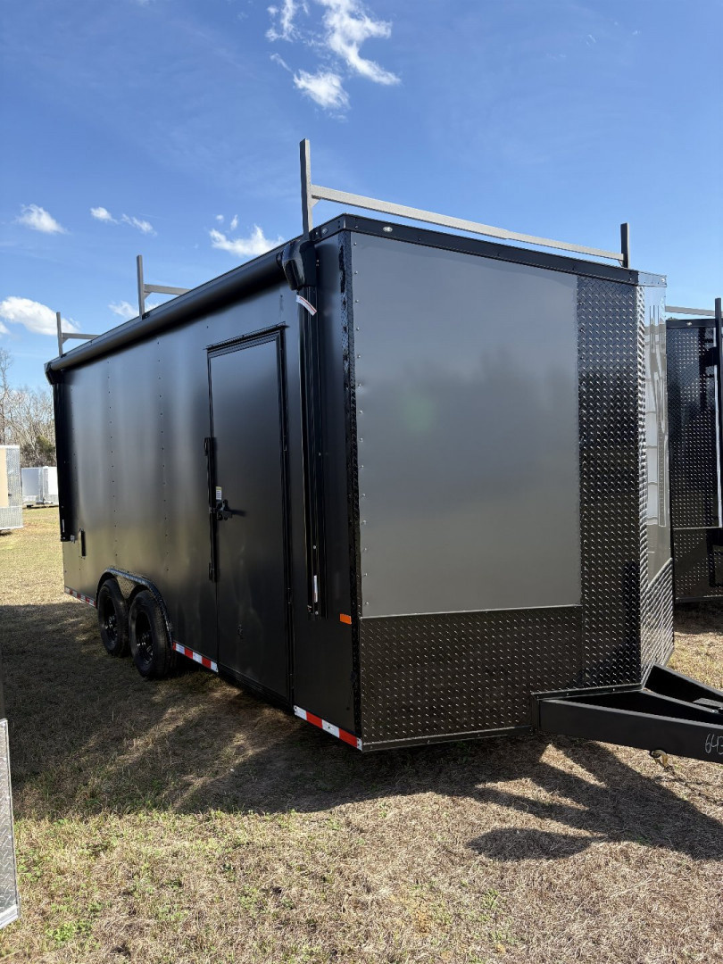 New 2026 Rock Solid Cargo 8.5x18 TA Motorcycle Trailer