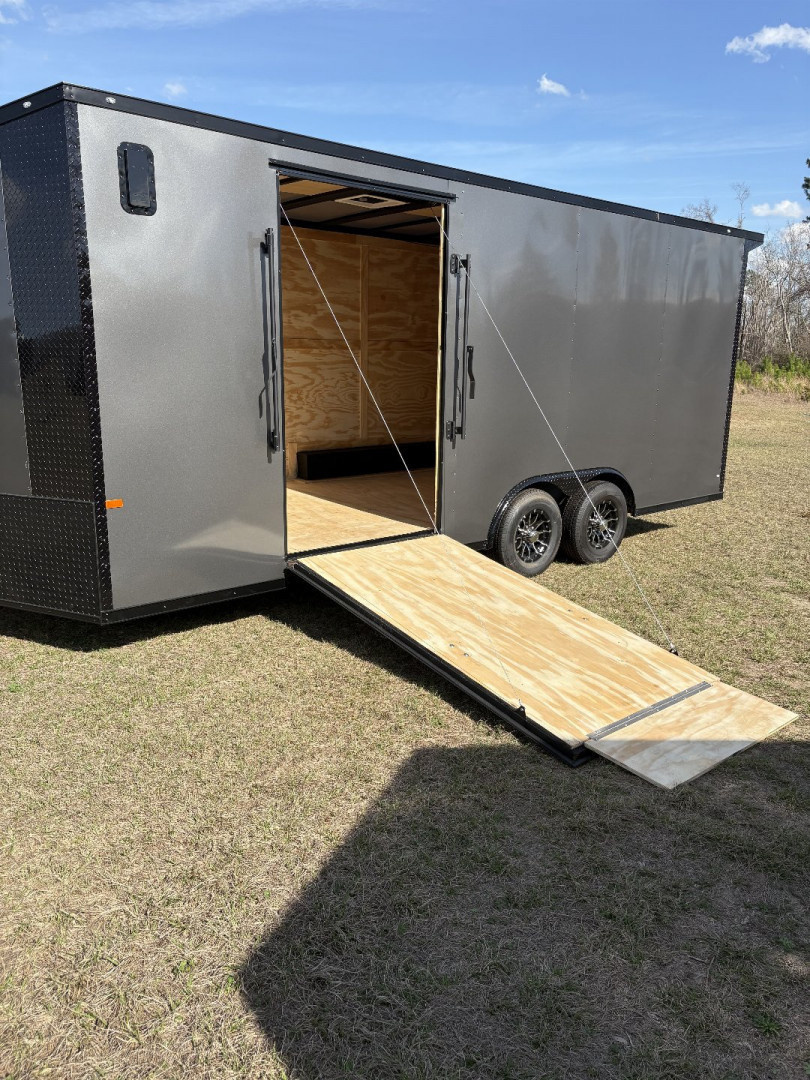 New 2026 Rock Solid Cargo 8.5x20 Motorcycle Trailer