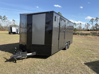 New 2026 Rock Solid Cargo 8.5x20 Motorcycle Trailer