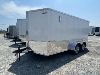 New 2026 Rock Solid Cargo 7x14 TA Motorcycle Trailer