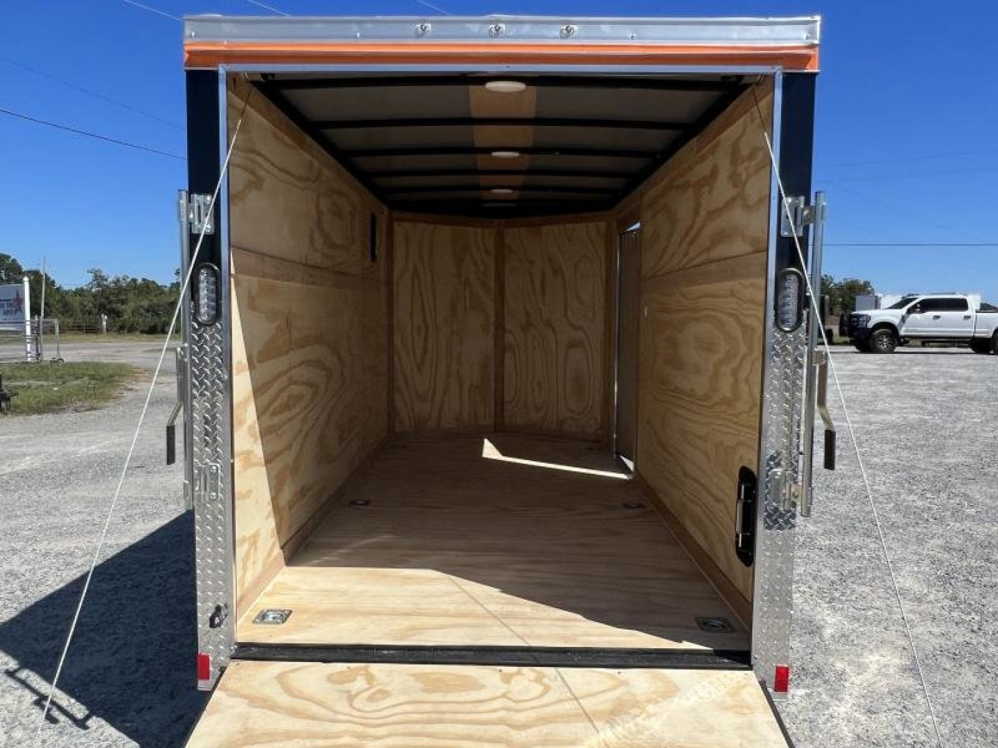 New 2026 Rock Solid Cargo 6x12 TA Tri-Color Harley Davidson Edition Motorcycle Trailer