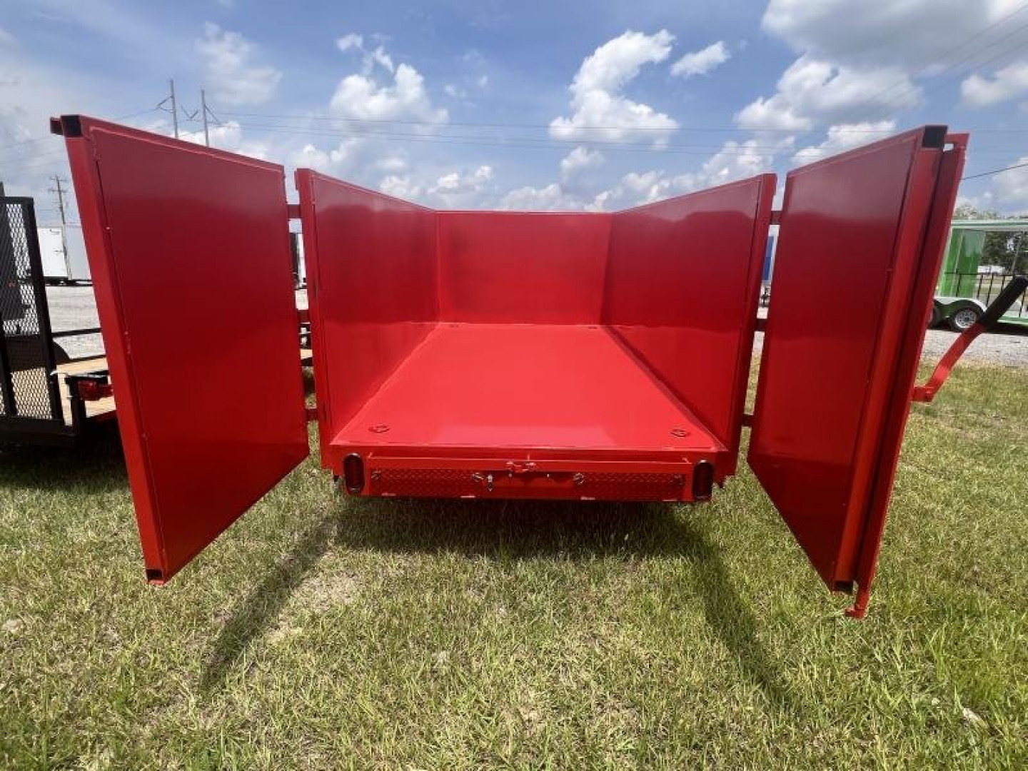 New Down 2 Earth (D2E) Trailers 6x12TA Down 2 Earth Dump Trailer 10K GVWR - (RED) Dump Trailer