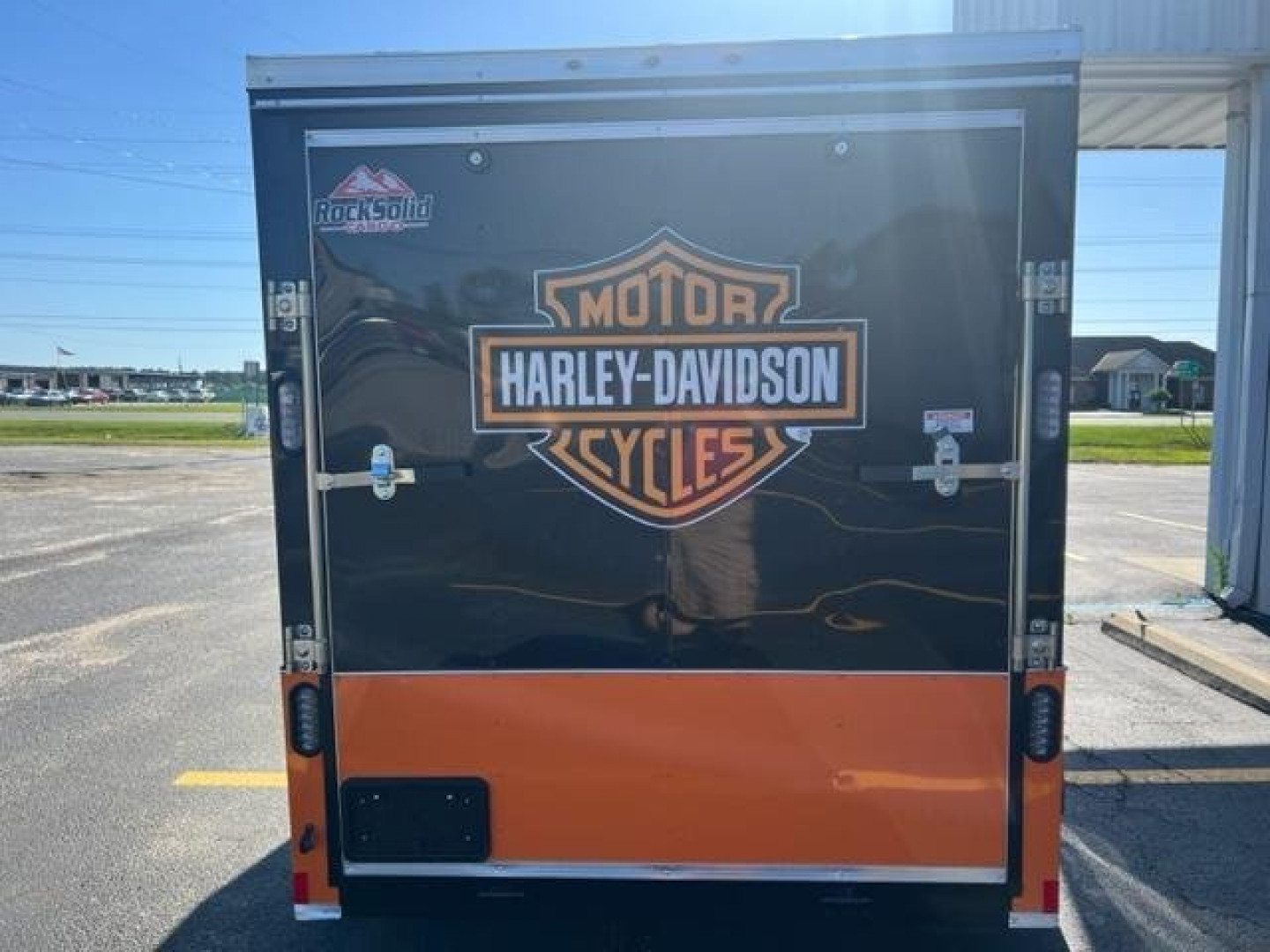 New 2026 Rock Solid Cargo 6X12 TA Harley Davidson Edition Motorcycle Trailer