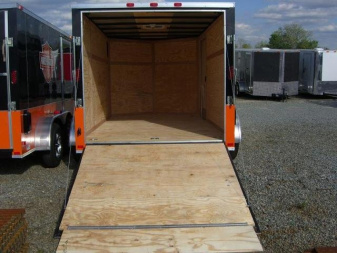 New NEW 7x12 Rock Solid Cargo TVRH Harley Enclosed Cargo Trailer