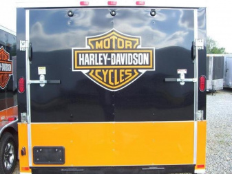 New NEW 7x12 Rock Solid Cargo TVRH Harley Enclosed Cargo Trailer