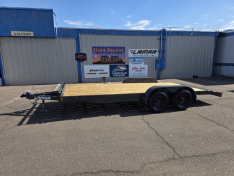 New 2026 LAMAR TRAILERS CE 7x18' Wood Deck 7k GVWR Car Hauler
