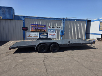New 2025 LAMAR TRAILERS CE 7x22' Steel Deck 7k GVWR Car Hauler