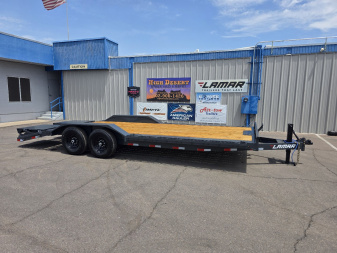 New 2026 LAMAR TRAILERS Lamar Trailers H6 102x22 Equipment Hauler- 14K GVWR-Rhino Ramps Equipment Trailer