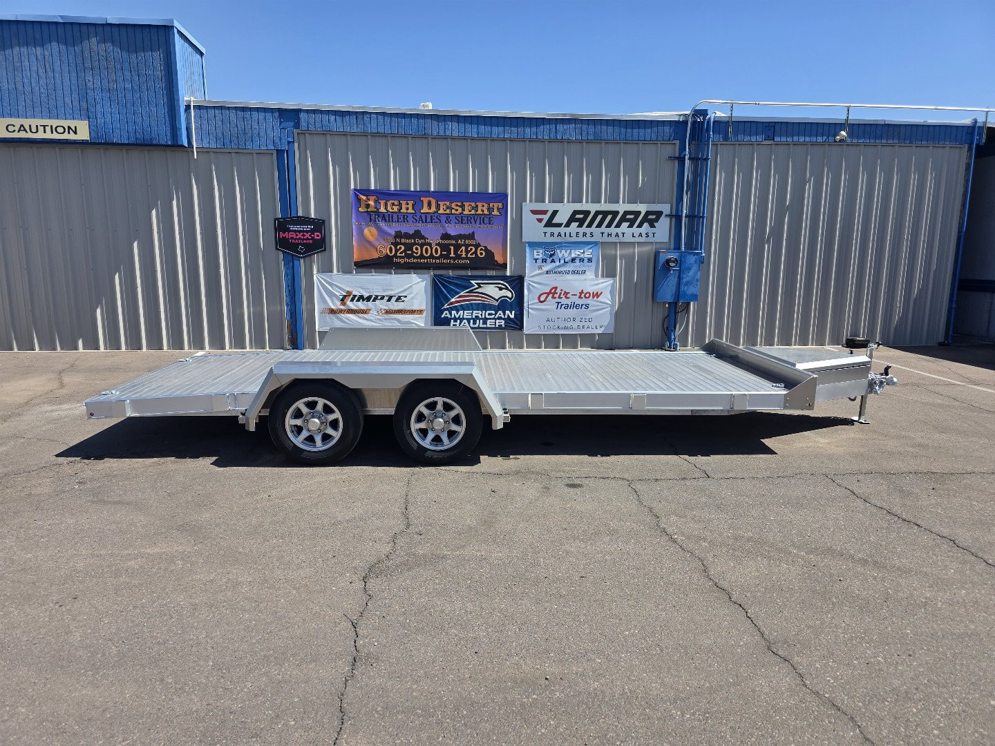 New 2025 EBY TRAILERS 7x18' Aluminum- 7k GVWR Open Car Hauler Trailer Car Hauler