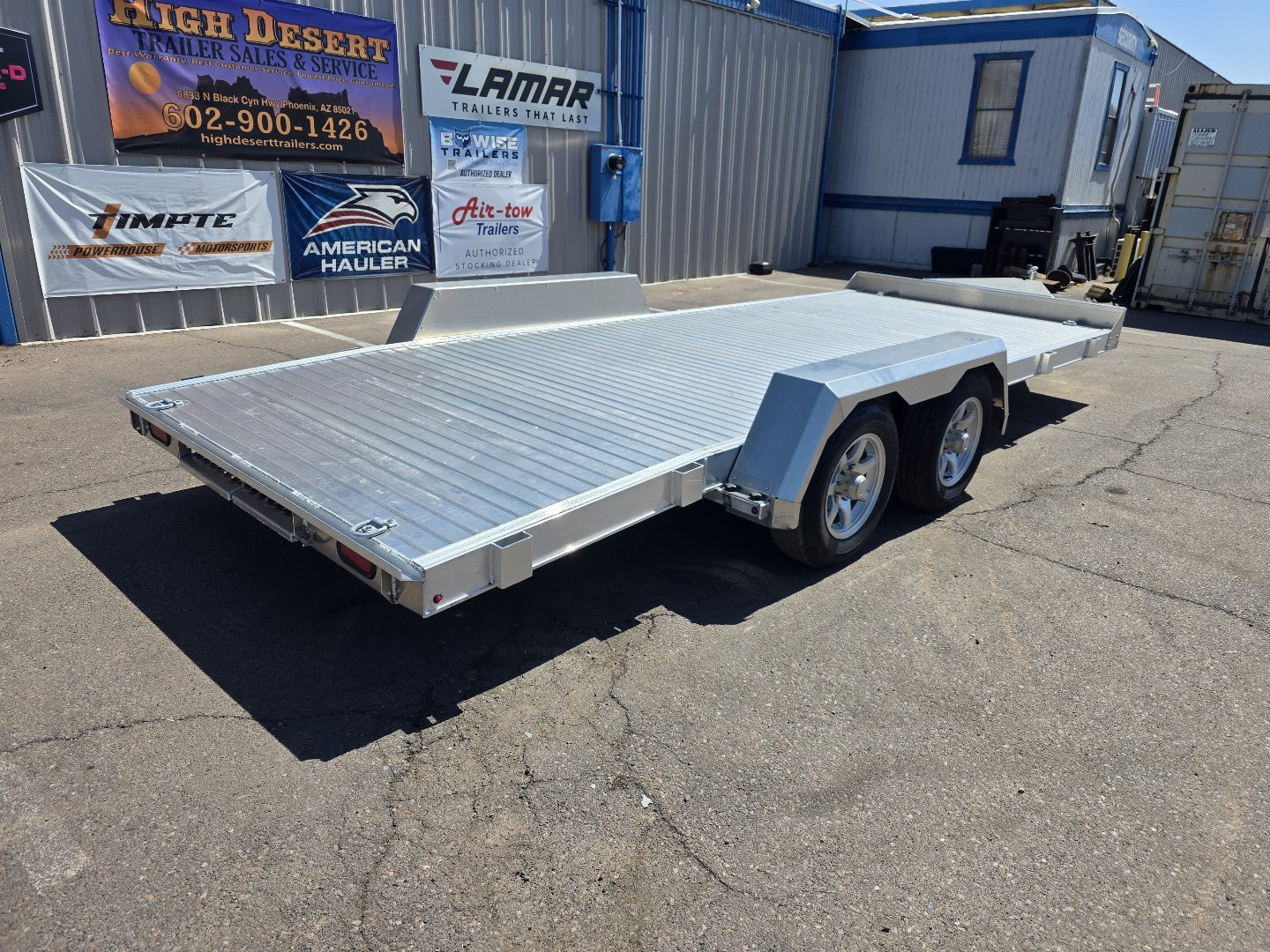 New 2025 EBY TRAILERS 7x18' Aluminum- 7k GVWR Open Car Hauler Trailer Car Hauler
