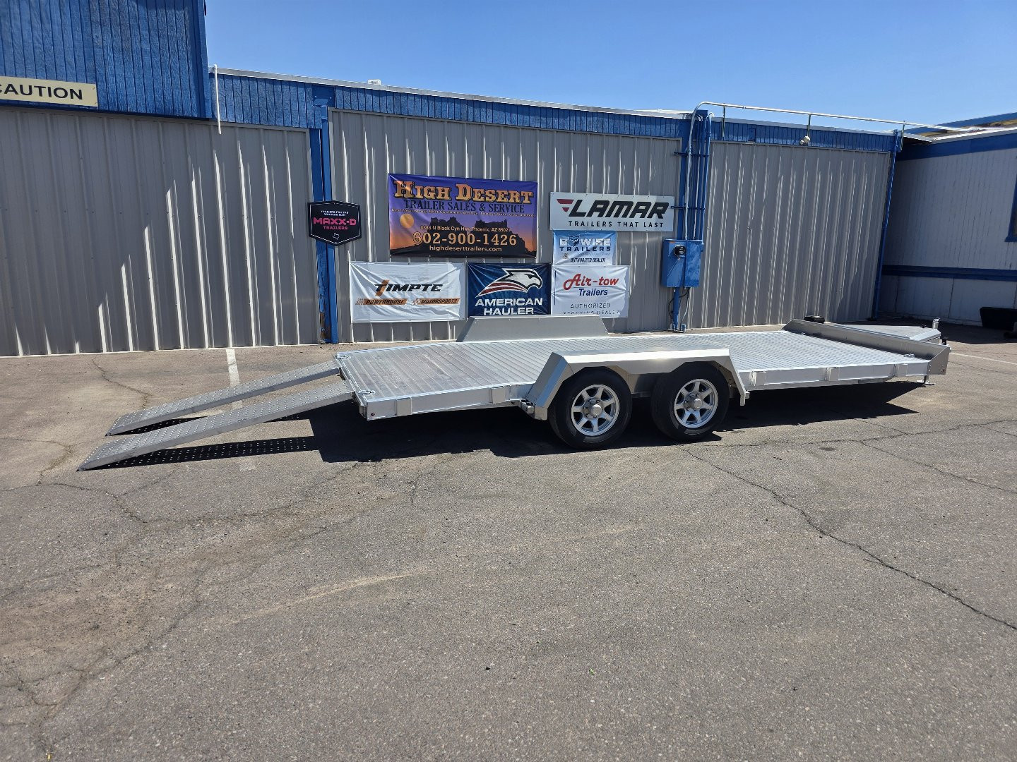New 2025 EBY TRAILERS 7x18' Aluminum- 7k GVWR Open Car Hauler Trailer Car Hauler