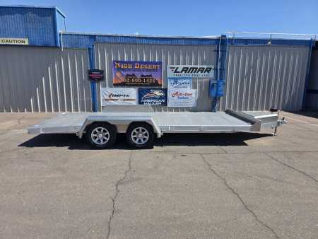 New 2025 EBY TRAILERS 7x18' Aluminum- 7k GVWR Open Car Hauler Trailer Car Hauler