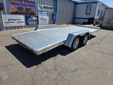 New 2025 EBY TRAILERS 7x18' Aluminum- 7k GVWR Open Car Hauler Trailer Car Hauler