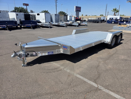 New 2025 EBY TRAILERS 7x18' Aluminum- 7k GVWR Open Car Hauler Trailer Car Hauler