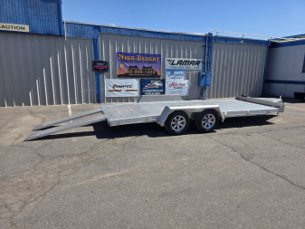 New 2025 EBY TRAILERS 7x18' Aluminum- 7k GVWR Open Car Hauler Trailer Car Hauler