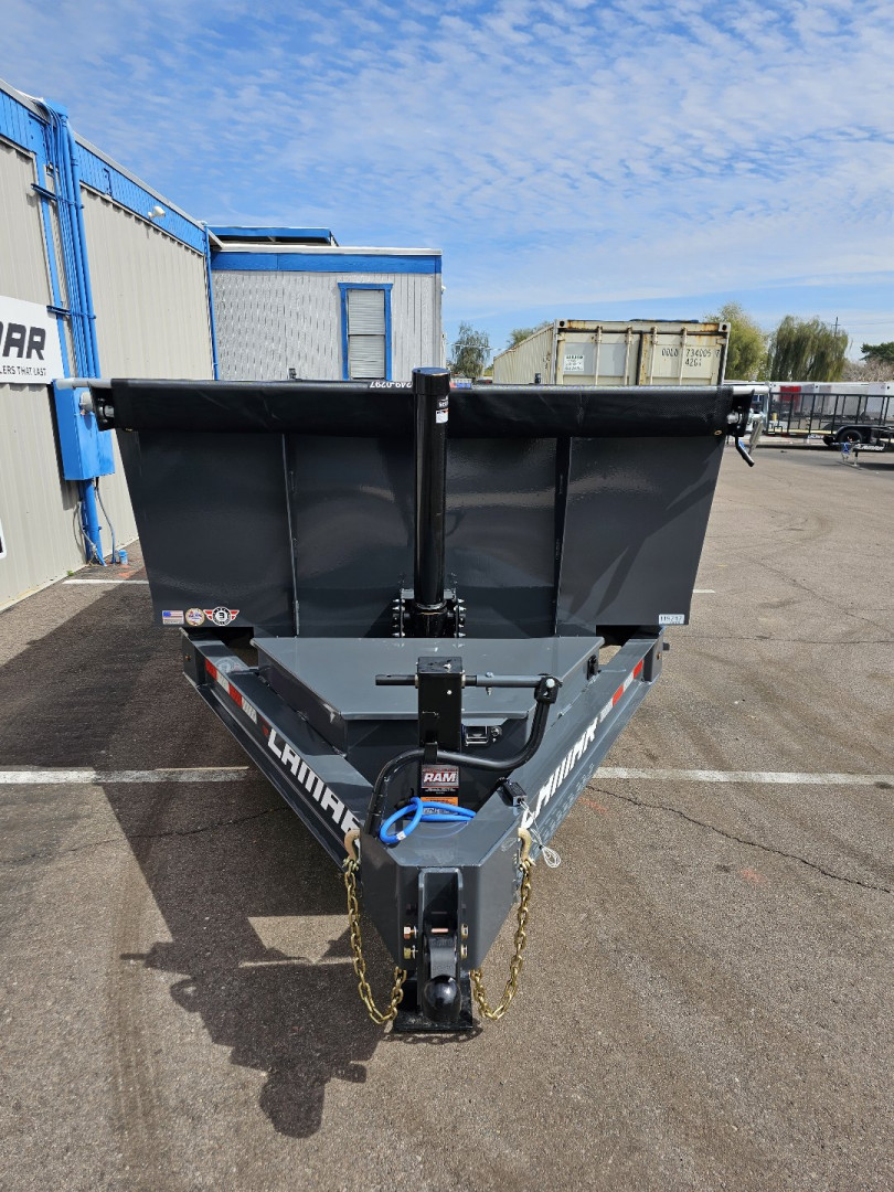 New 2025 LAMAR TRAILERS DT- 7x14- Dump- 14k GVWR- 36" walls- Dump Trailer