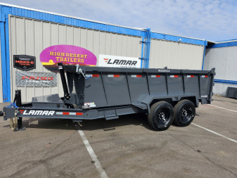 New 2025 LAMAR TRAILERS DT- 7x14- Dump- 14k GVWR- 36" walls- Dump Trailer