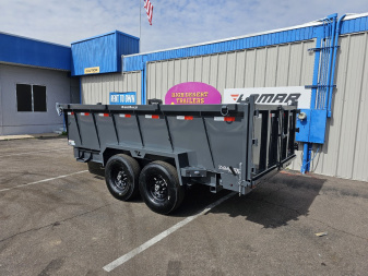 New 2025 LAMAR TRAILERS DT- 7x14- Dump- 14k GVWR- 36" walls- Dump Trailer