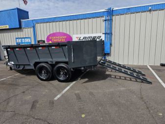 New 2025 LAMAR TRAILERS DT- 7x14- Dump- 14k GVWR- 36" walls- Dump Trailer
