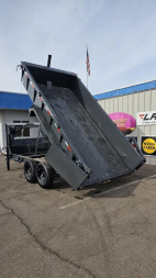 New 2025 LAMAR TRAILERS DT- 7x14 Telescopic Dump -Gooseneck- 14k GVWR- 24" walls Dump Trailer