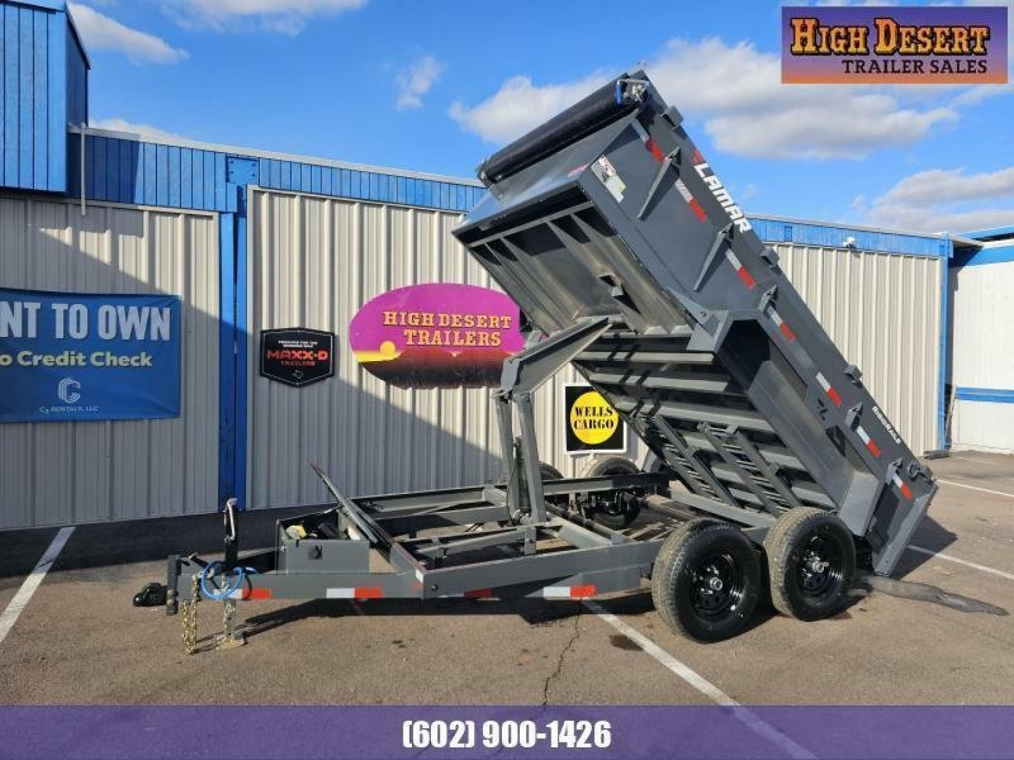 New 2025 Lamar Trailers DM 77"x10' Dump trailer-Spreader Gate