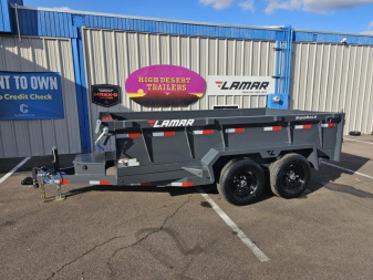 New 2025 Lamar Trailers DM 77"x10' Dump trailer-Spreader Gate