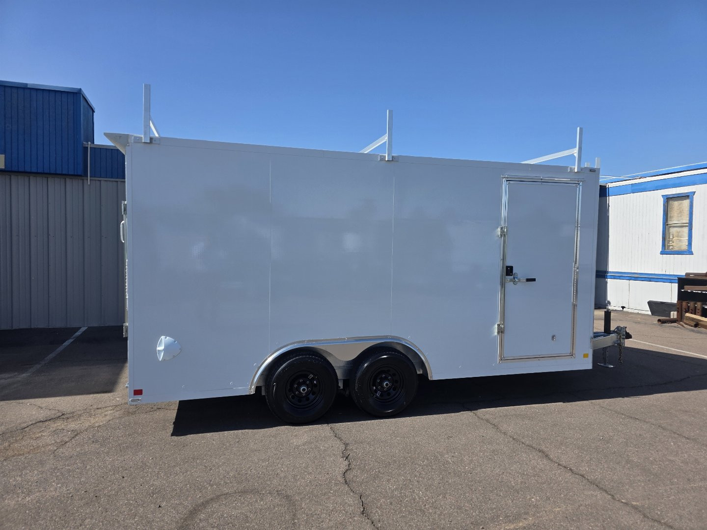 New 2025 CellTech 8.5x16 Enclosed Trailer- 10K GVWR- Work Bench/Ladder Racks/Ladder./Extended Tongue