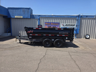New 2025 Horizon Telescopic Dump Trailers HZ7- 7x12X3 Dump - 15k GVWR -