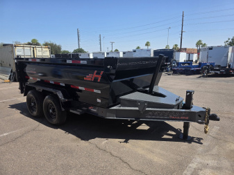 New 2025 Horizon Telescopic Dump Trailers HZ7- 7x12X3 Dump - 15k GVWR -