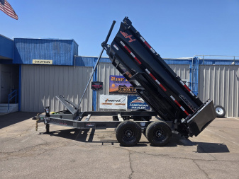 New 2025 Horizon Telescopic Dump Trailers HZ7- 7x12X3 Dump - 15k GVWR -