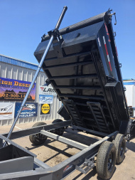 New 2025 Horizon Telescopic Dump Trailers HZ7- 7x12X3 Dump - 15k GVWR -