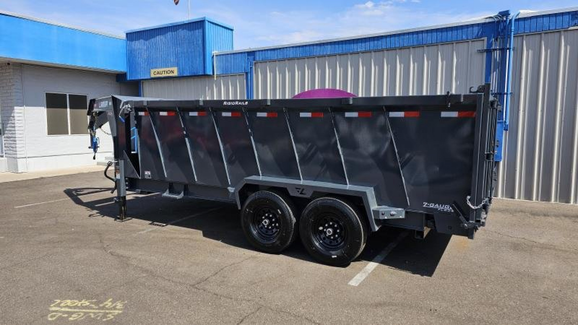 New 2025 Lamar Trailers DT-7x16- Gooseneck Telescopic dump- 4' sides- 14k GVWR- 14ply Tires