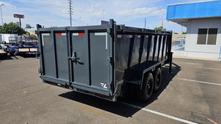 New 2025 Lamar Trailers DT-7x16- Gooseneck Telescopic dump- 4' sides- 14k GVWR- 14ply Tires