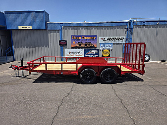 New 2026 Maxx-D Trailers U3X 7x16 - 7000 GVWR- Rear Ramp, Double Braking Axles, Adjustable Coupler