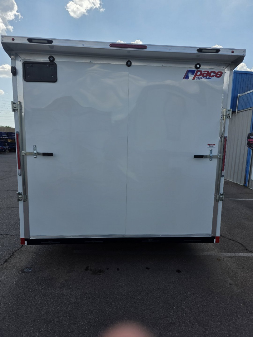 New 2025 Pace American Journey - 8.5x22' Enclosed Cargo- 7' Interior- Rear Ramp - DELUXE!! FINISHED INTERIOR AND DELUXE LIGHTING PACKAGE