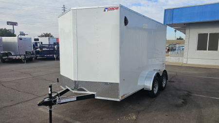 New 2025 Pace American - 7x12' Enclosed Cargo Trailer-Rear Stab Jacks