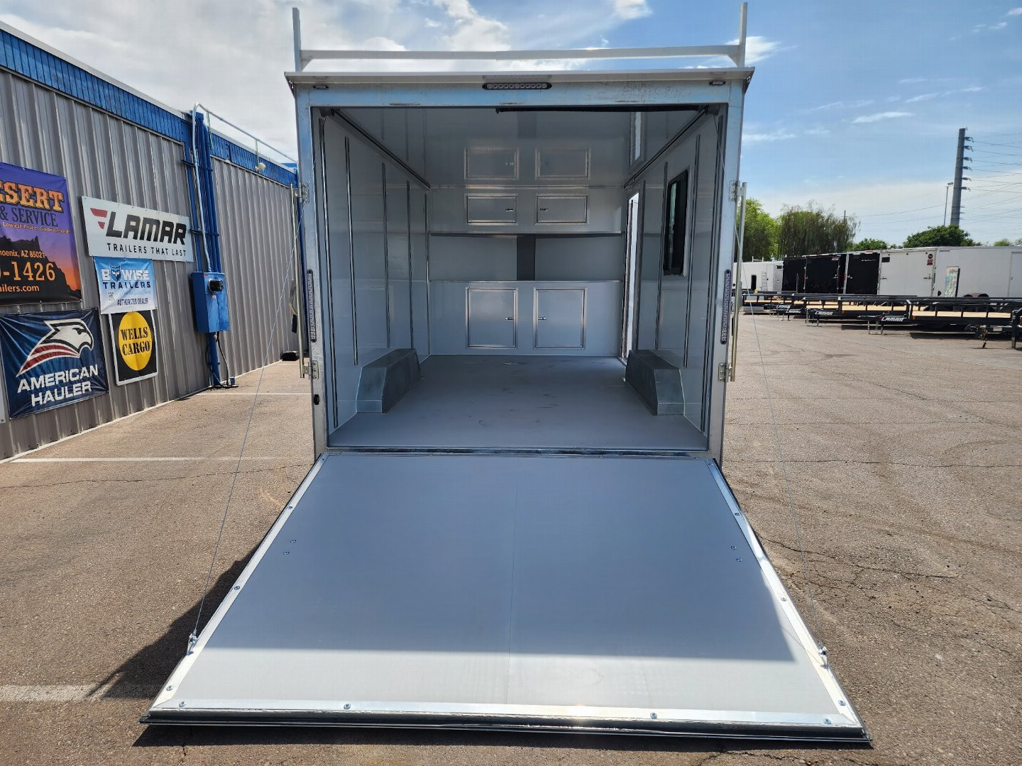 New 2025 CellTech 8.5x16 Enclosed Trailer- 10K GVWR- CABINETS/Ladder Racks/Ladder./Window/Extended Tongue