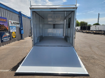 New 2025 CellTech 8.5x16 Enclosed Trailer- 10K GVWR- CABINETS/Ladder Racks/Ladder./Window/Extended Tongue