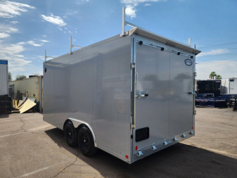 New 2025 CellTech 8.5x16 Enclosed Trailer- 10K GVWR- CABINETS/Ladder Racks/Ladder./Window/Extended Tongue