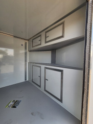New 2025 CellTech 8.5x16 Enclosed Trailer- 10K GVWR- CABINETS/Ladder Racks/Ladder./Window/Extended Tongue