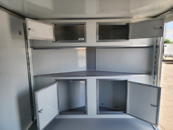 New 2025 CellTech 8.5x16 Enclosed Trailer- 10K GVWR- CABINETS/Ladder Racks/Ladder./Window/Extended Tongue
